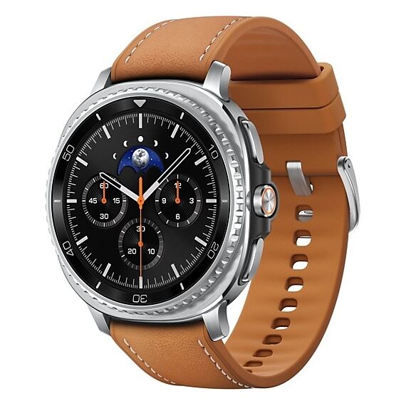 Galaxy Watch8 Classic | 46 мм | Black | Hybrid/Camel | S/M/L, Размер: 46 мм, Цвет: Black, Тип ремешка: Hybrid, Цвет ремешка: Camel, Размер ремешка: S/M/L, Подключение часов: Bluetooth / Wi-Fi
